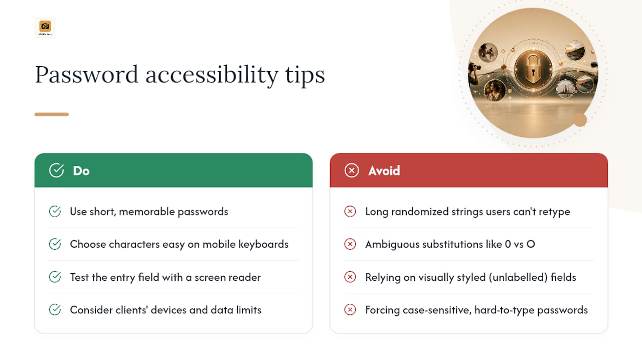 Are Password Protected Galleries Accessible to Every Client? — overview diagram