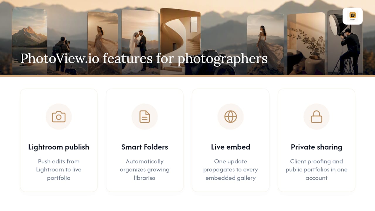 What Makes PhotoView.io Built for Photographers Specifically — overview diagram