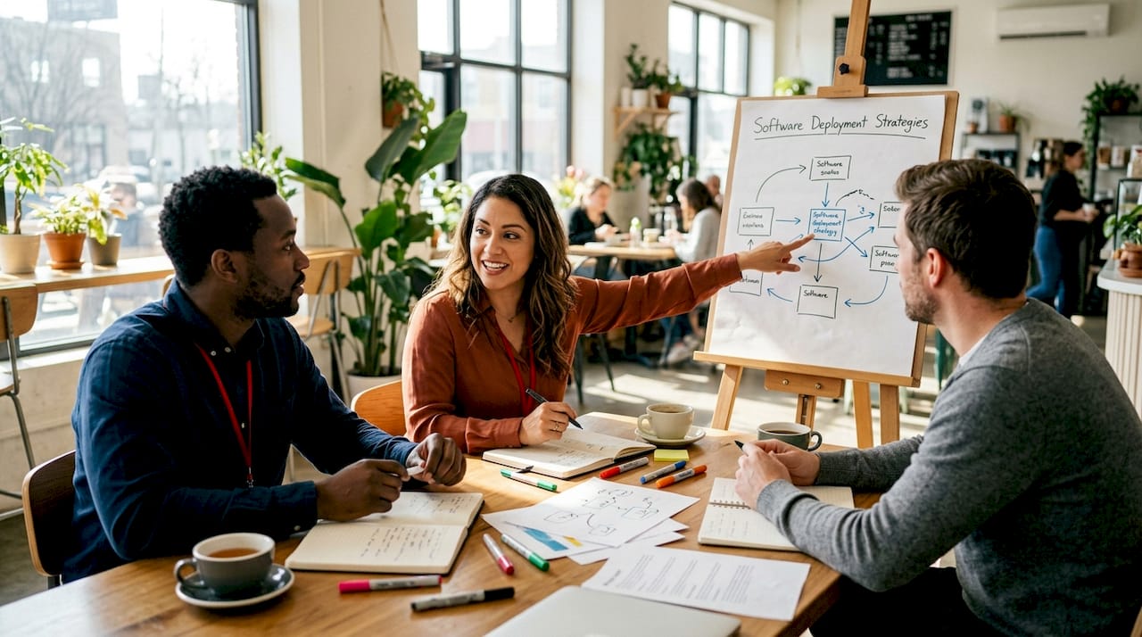 Team planning software deployment strategy