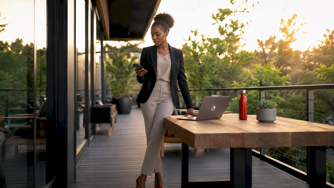 IT manager working with Microsoft 365 security tools