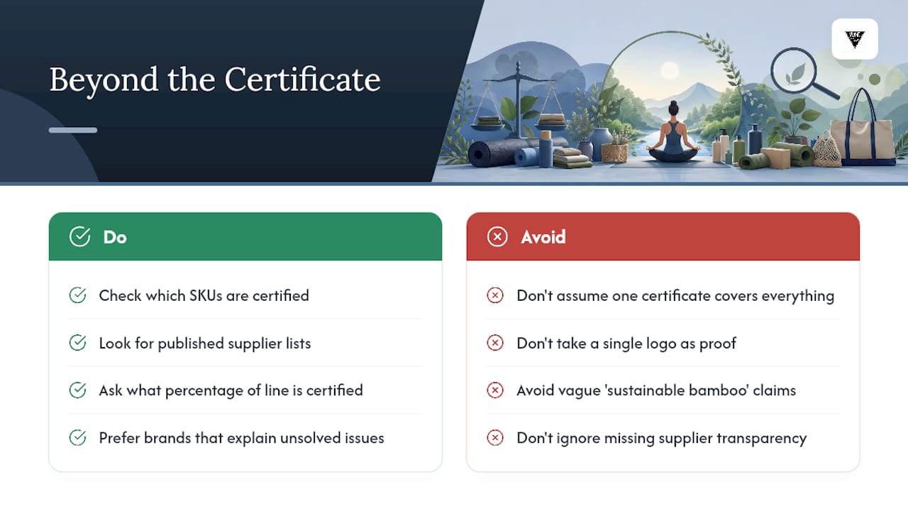 Why the certification checklist is only half the answer — overview diagram