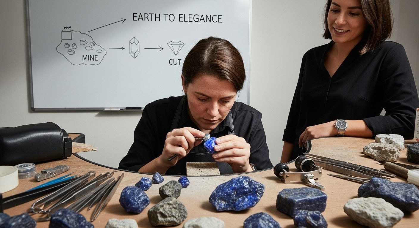 gemstone cutting workshop