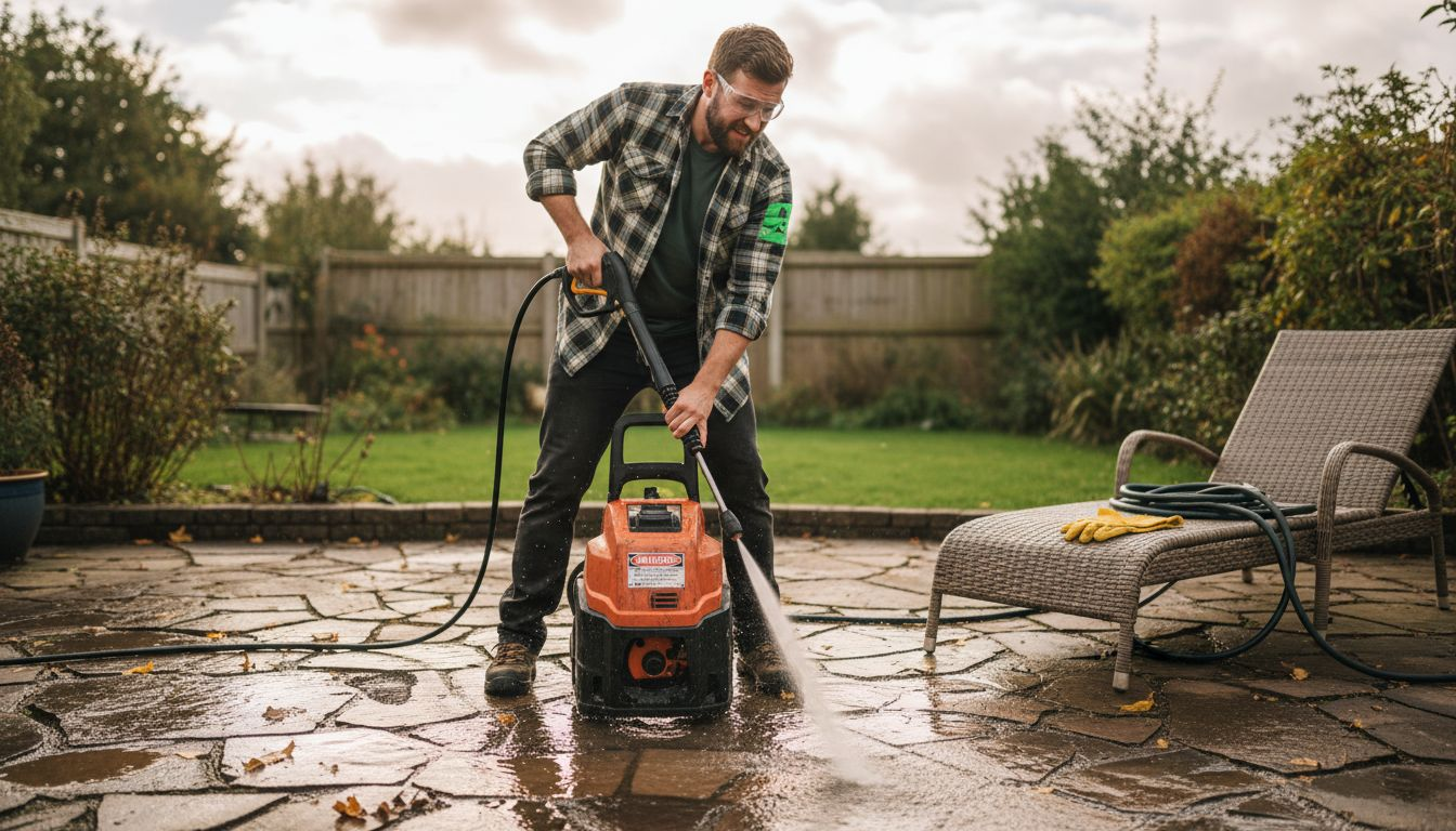 Homeowner faces pressure washing safety hazards