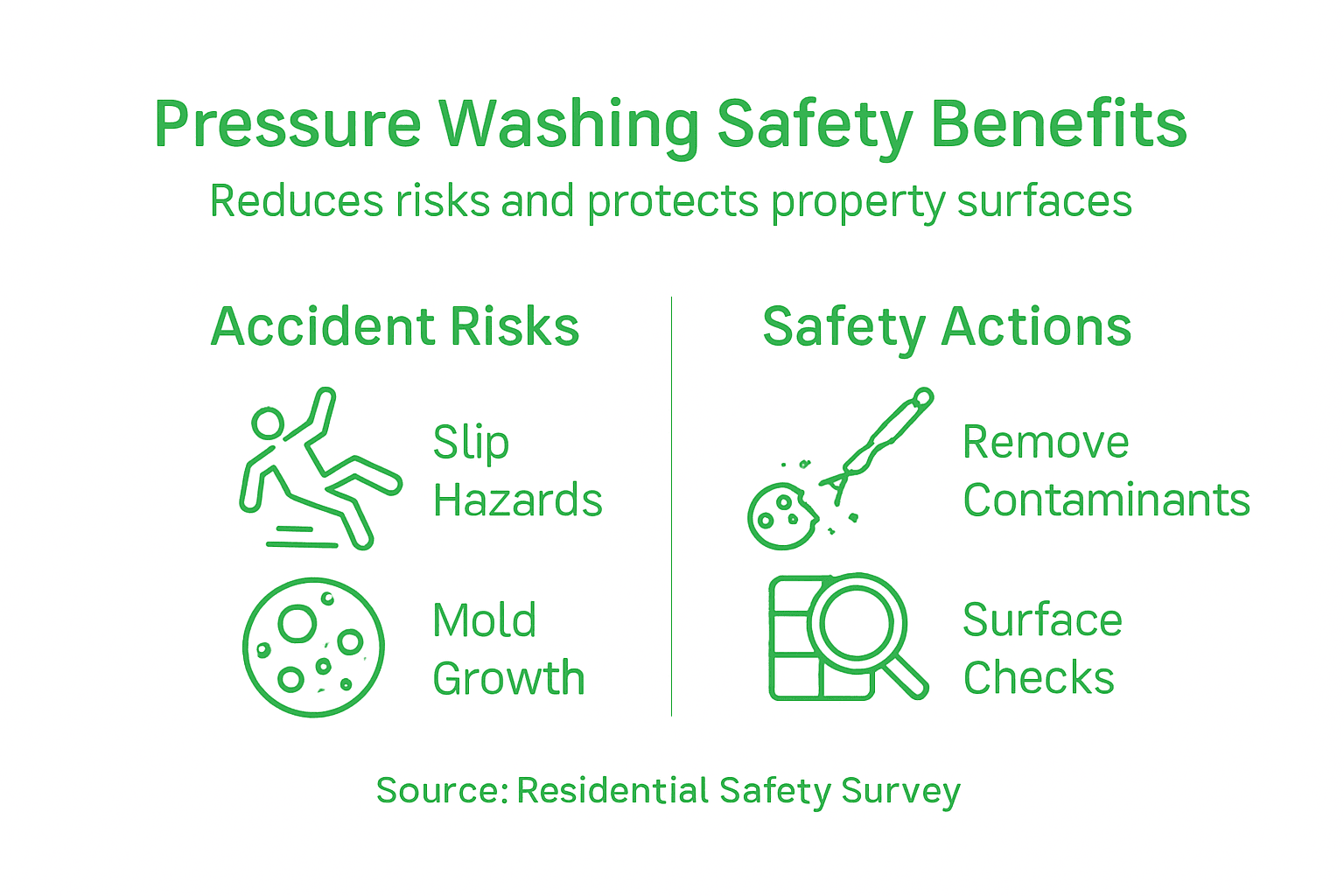 Infographic on pressure washing safety features