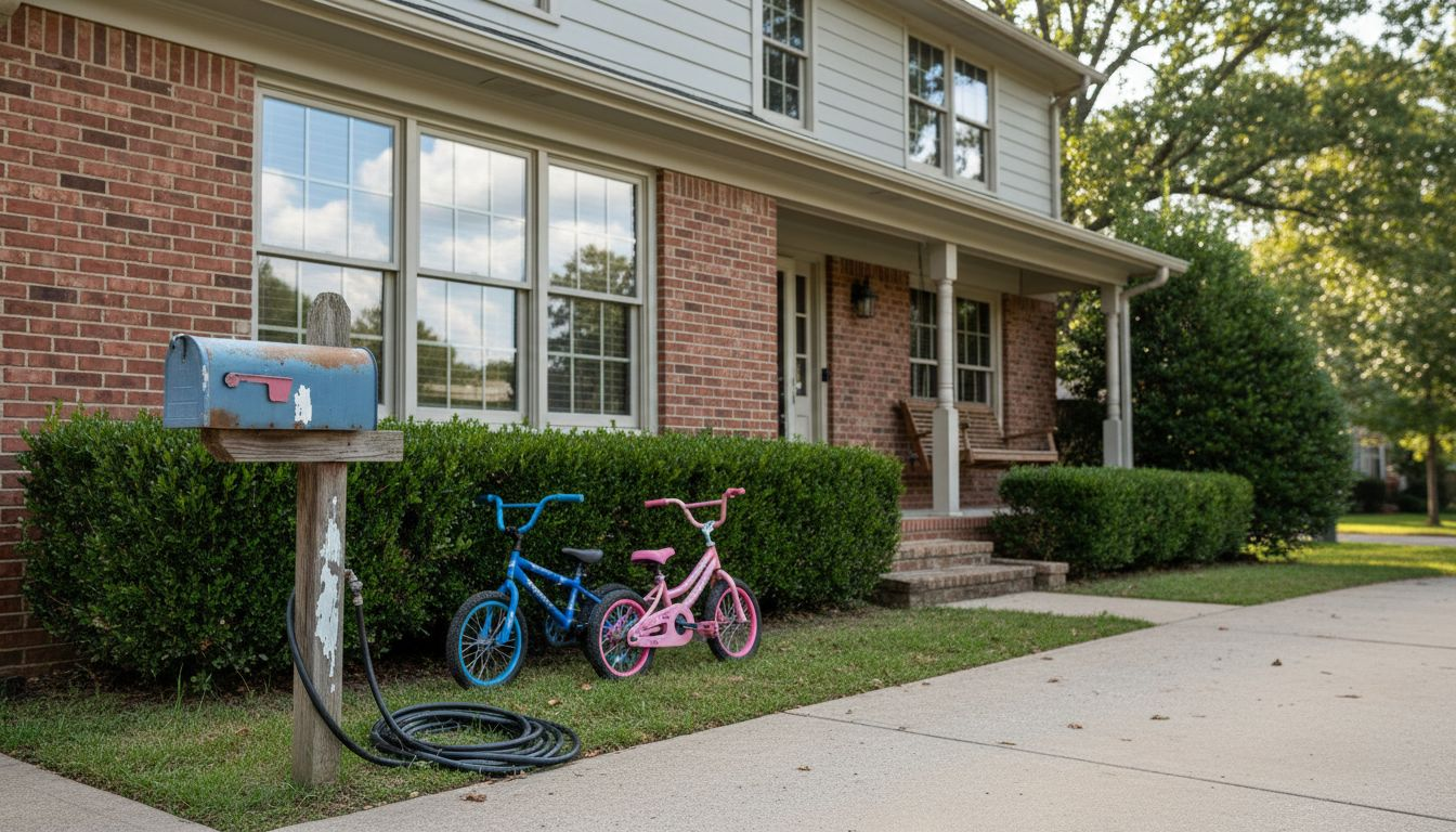 Sparkling clean home windows street view