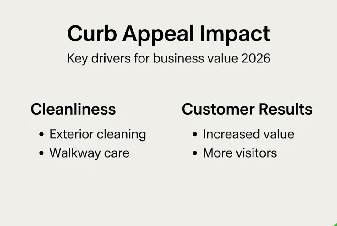 Infographic on curb appeal and business value