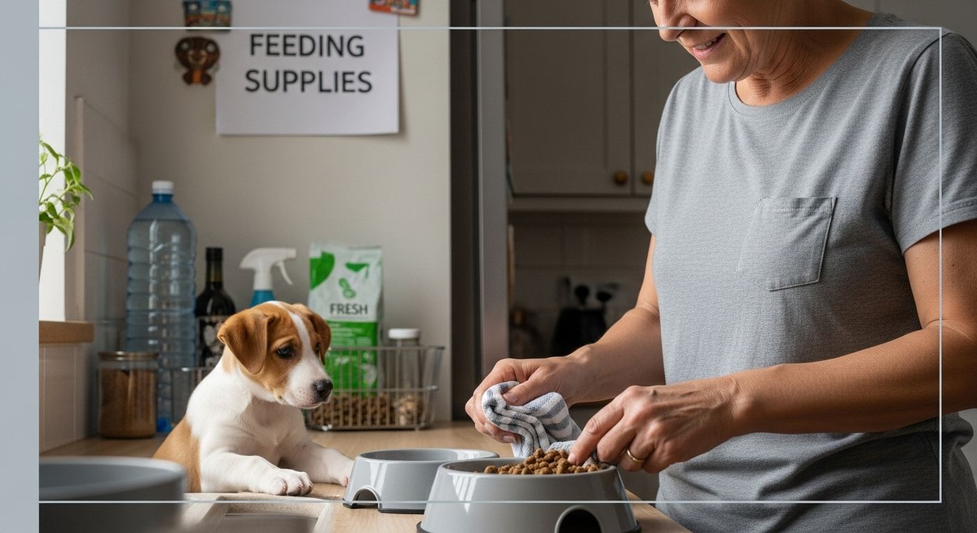 puppy feeding supplies