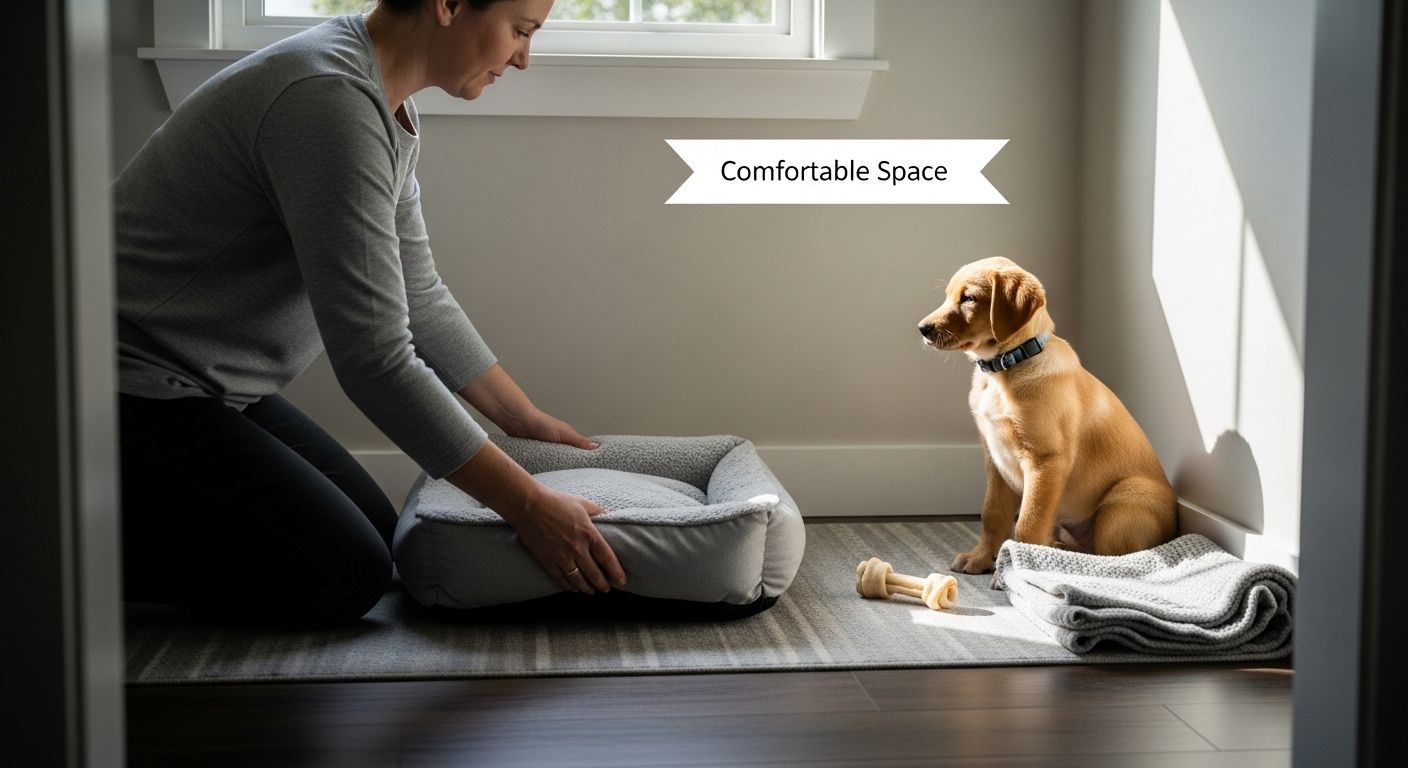 teaching puppy to settle
