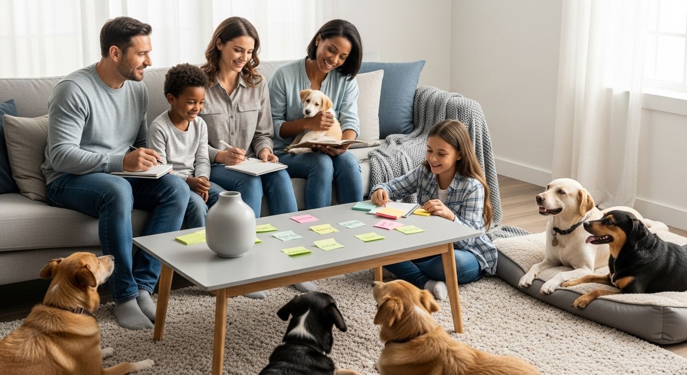 choosing dog names, family, puppy