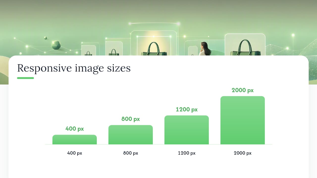 How to optimize images for the web: compression, srcset, CDN, and lazy loading — overview diagram