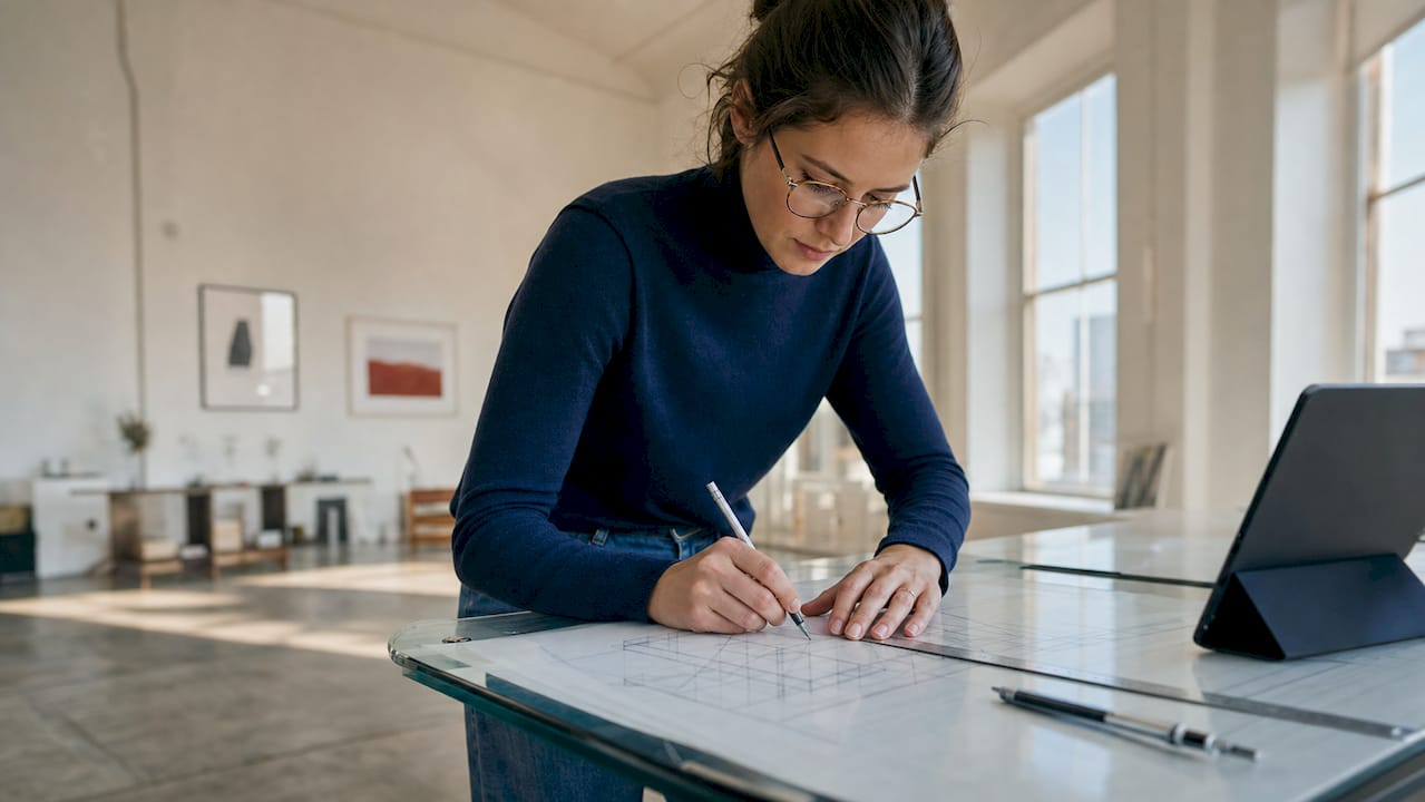 Designer drafting AutoCAD isometric workspace