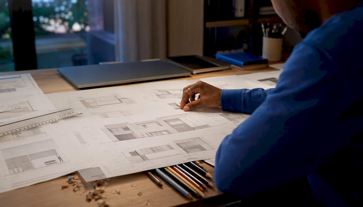 Hand adjusting printed paper space layouts