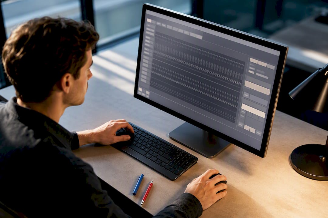 CAD technician editing custom line pattern