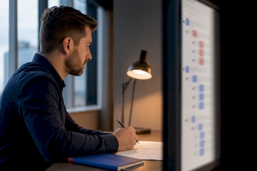Technician navigating a CAD sheet hierarchy