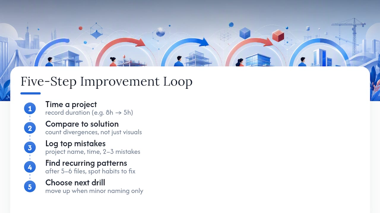 Revit practice feedback and improvement loop