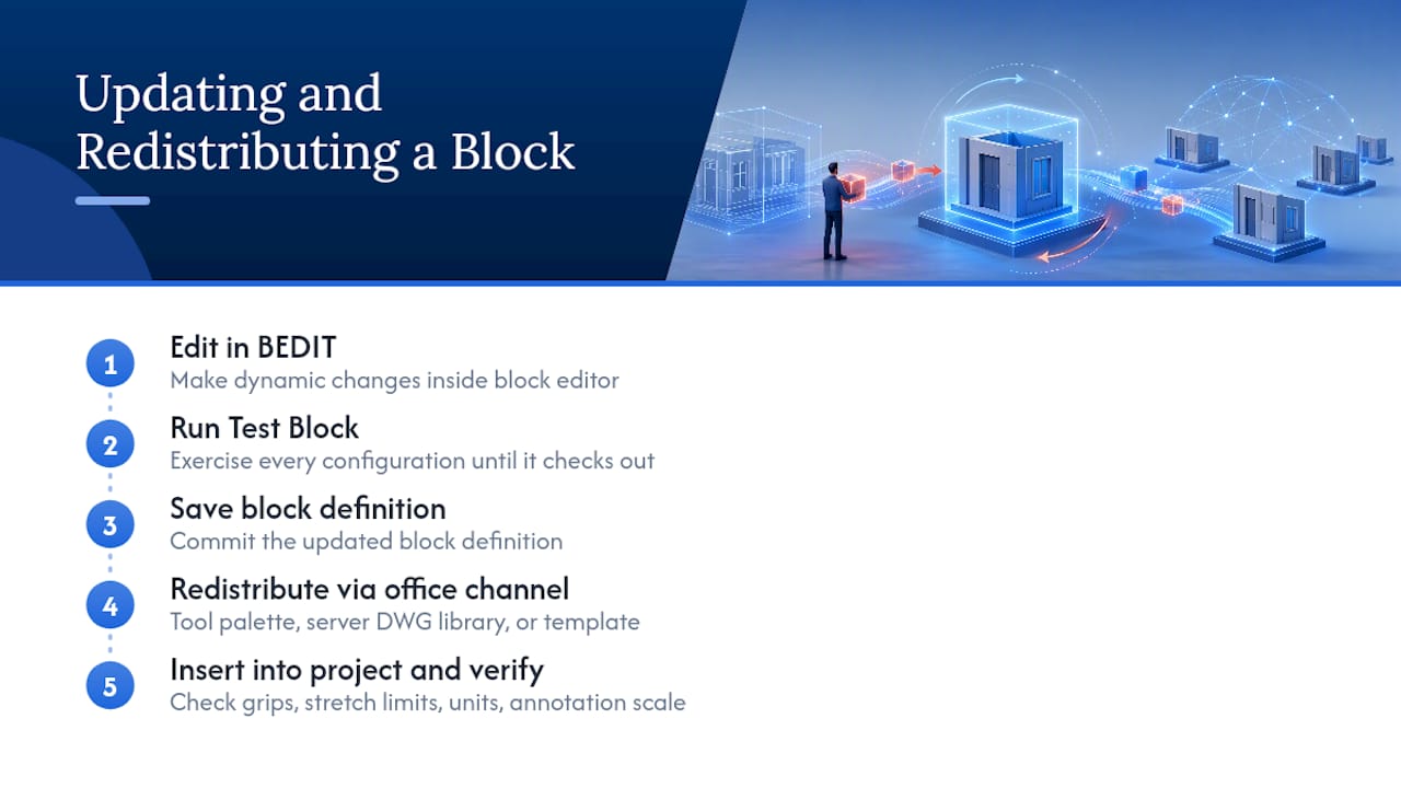 Dynamic block update and verification workflow