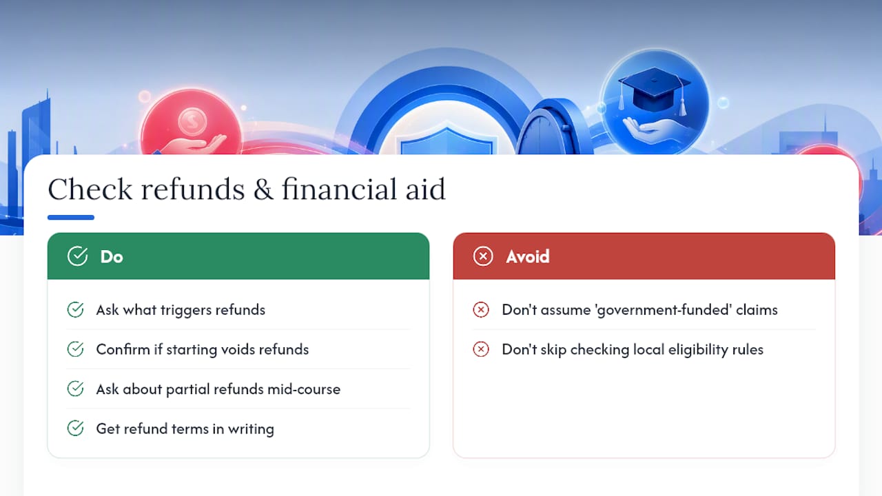 Refund Policies and Financial Aid: What to Check Before You Pay — overview diagram
