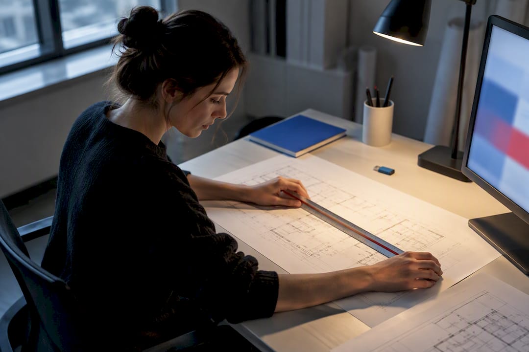Designer preparing CAD file for Revit import