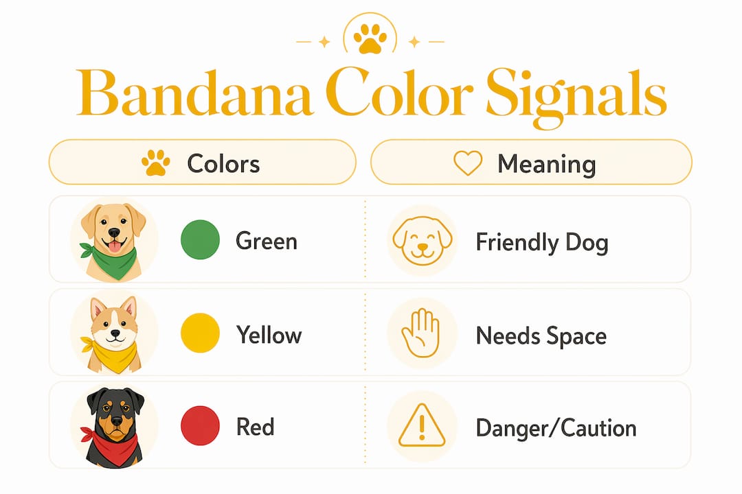 Infographic explaining bandana colors and meanings