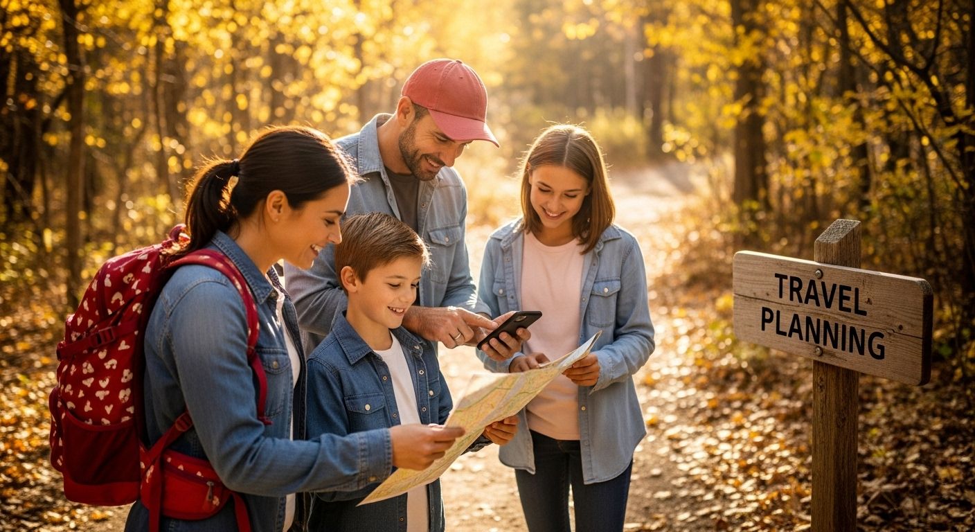 family travel US hiking