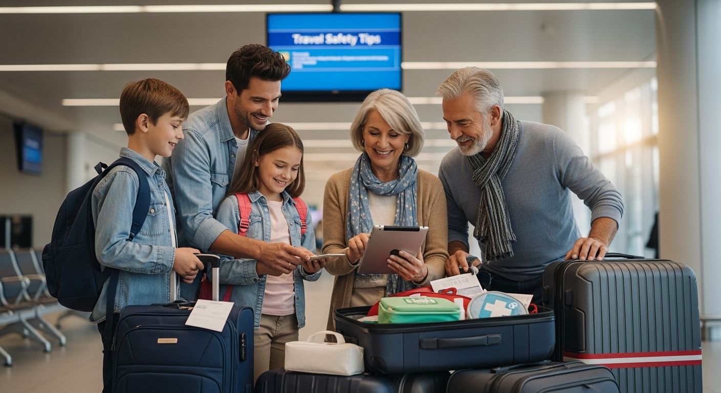 family travel safety packing