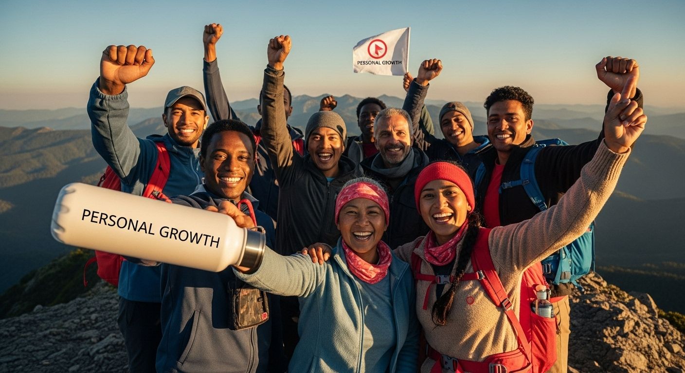 group hiking personal growth