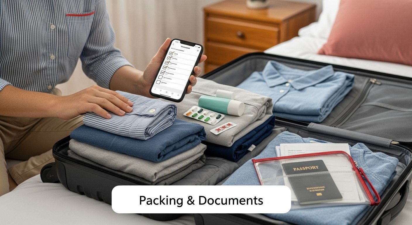 packing travel documents