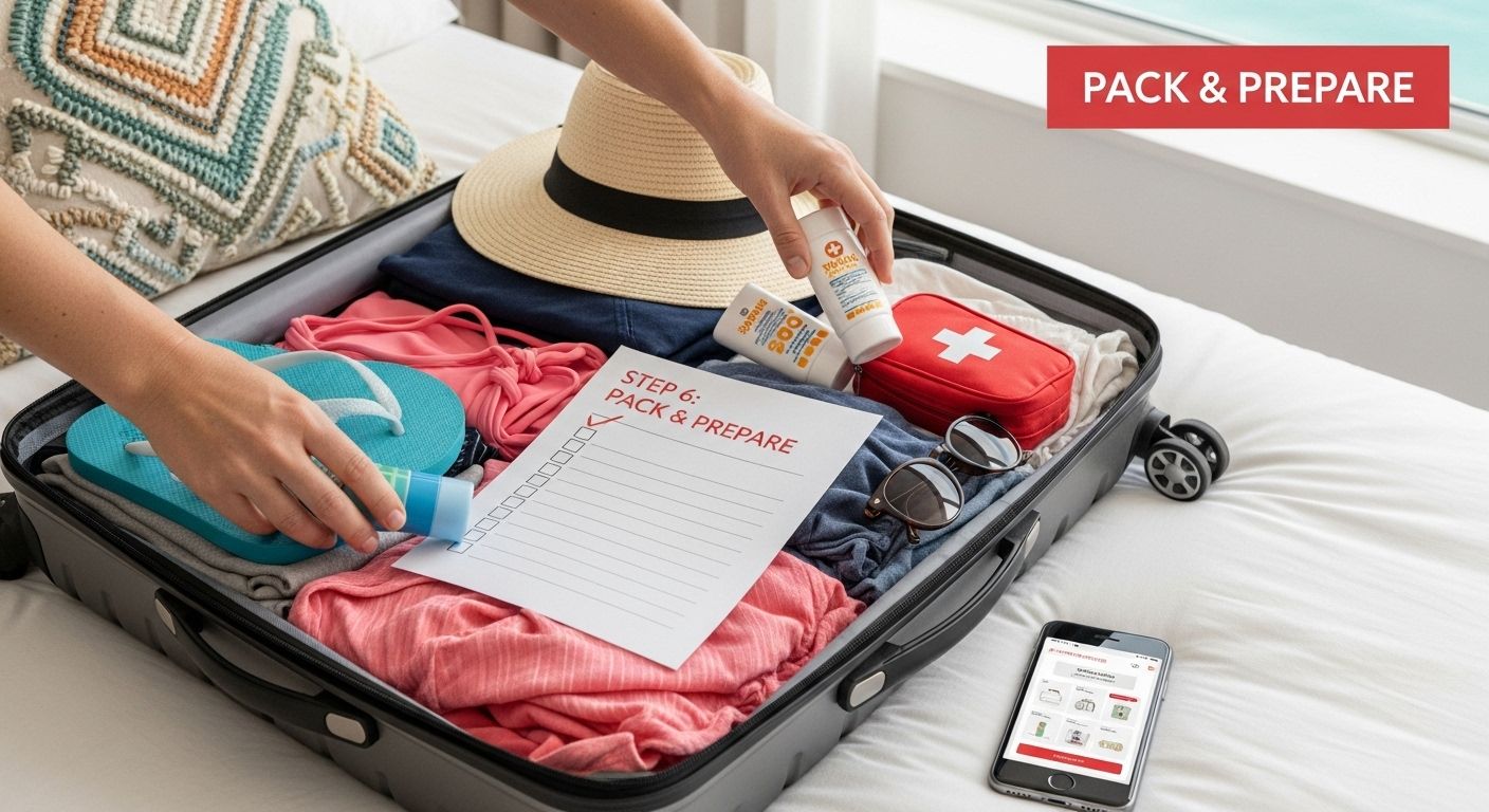 beach packing checklist