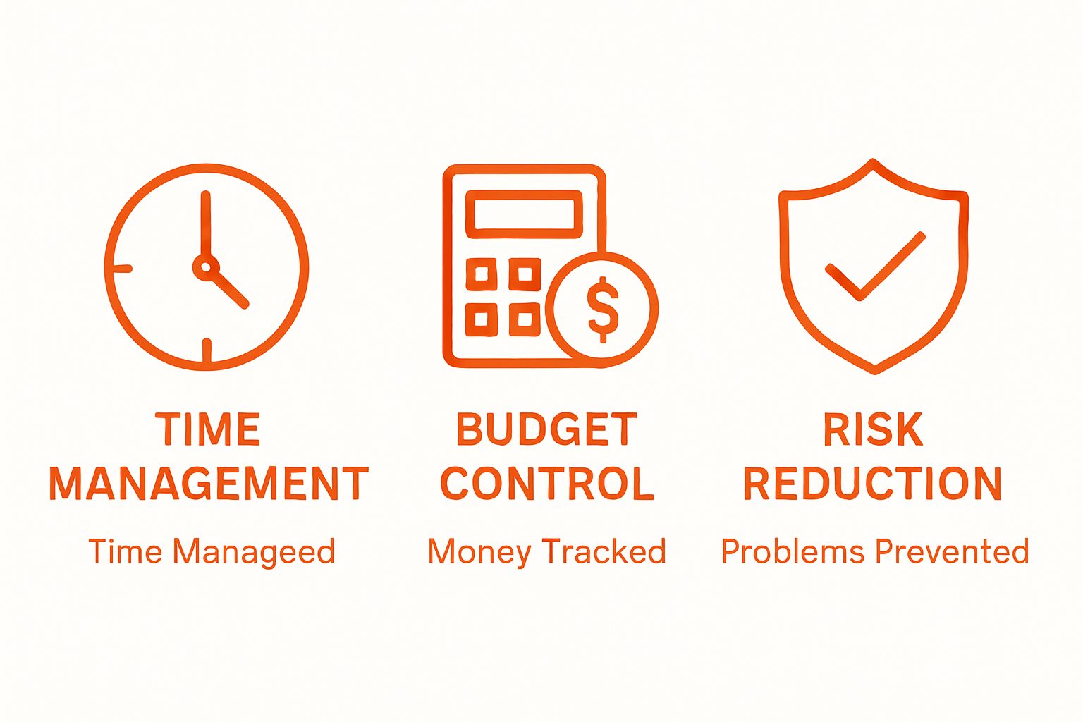 Icons displaying time, money, and risk benefits of itineraries