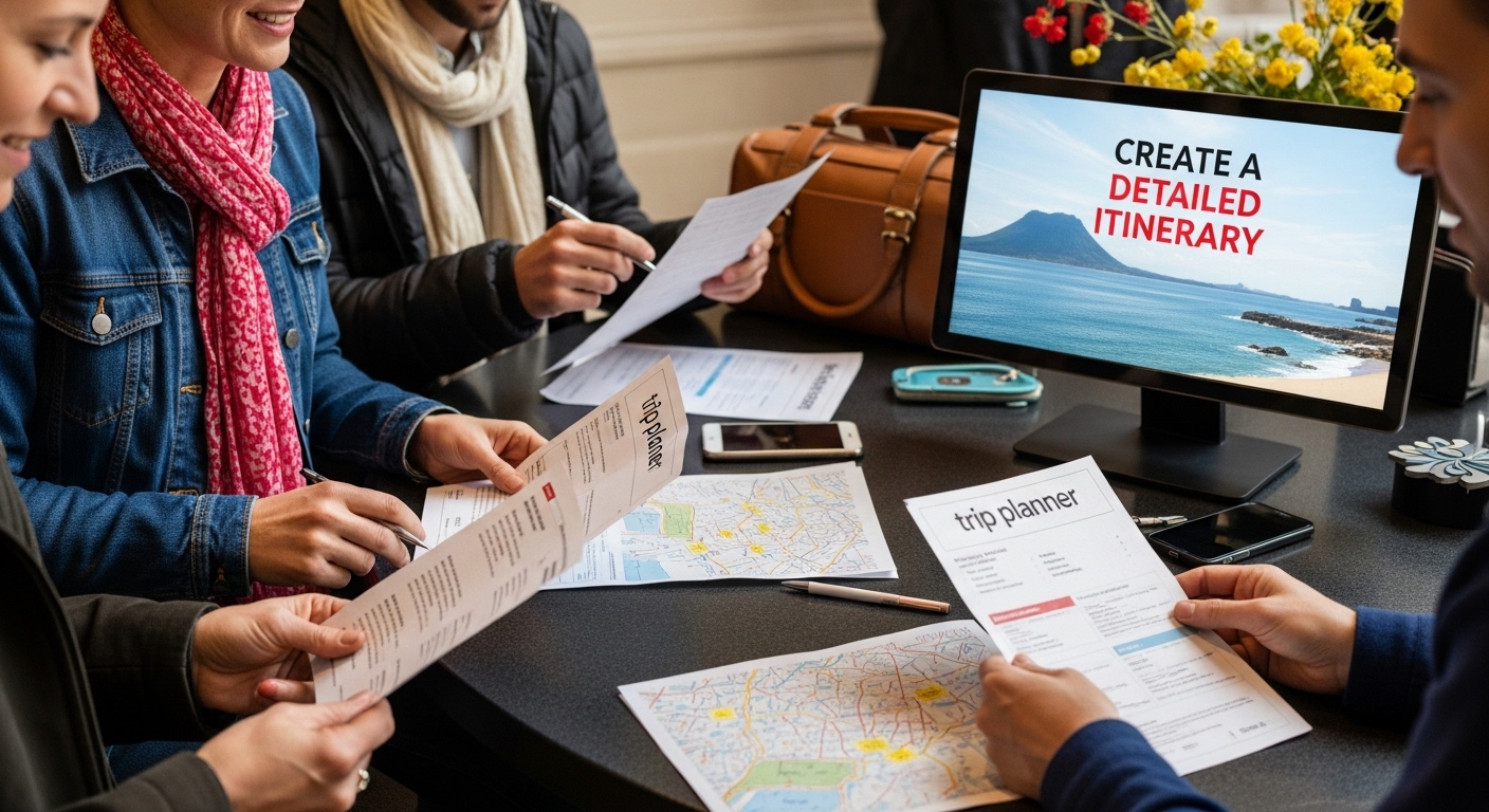 trip planner American itinerary