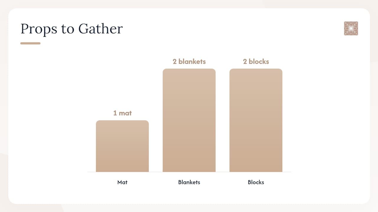 Diagram summarizing yin yoga practice elements and benefits