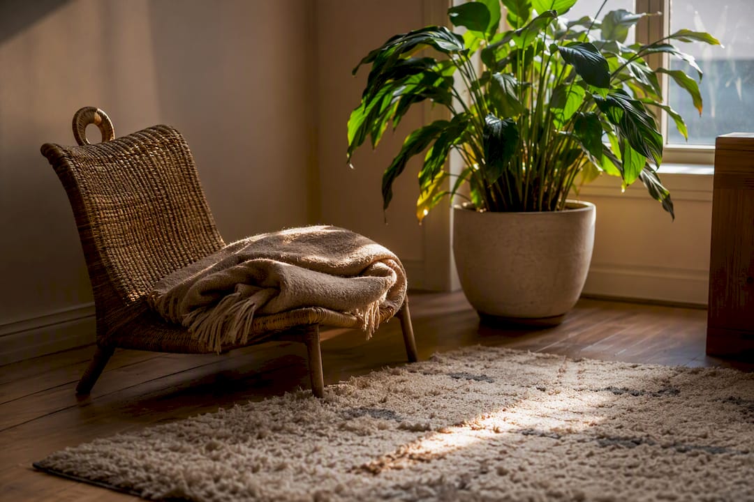 Calm room corner for somatic experiencing practice