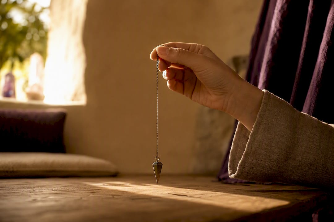 Hand calibrating a pendulum for dowsing