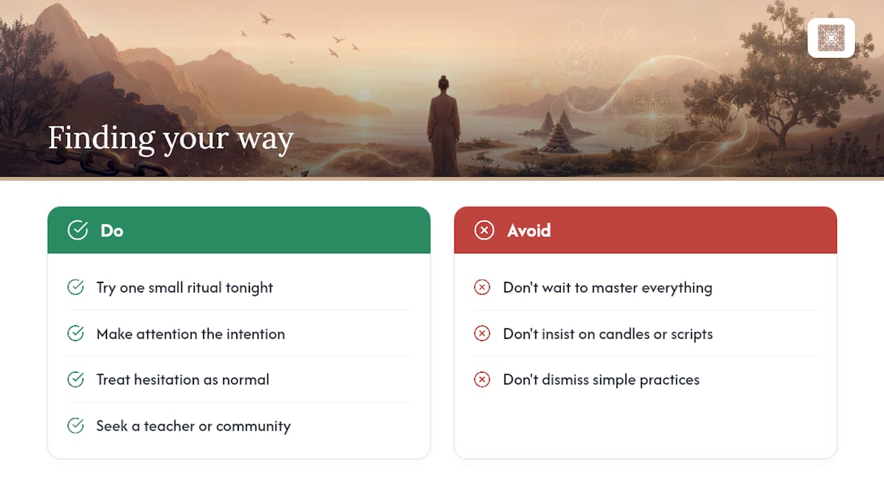 Finding Your Own Way to This Practice — overview diagram