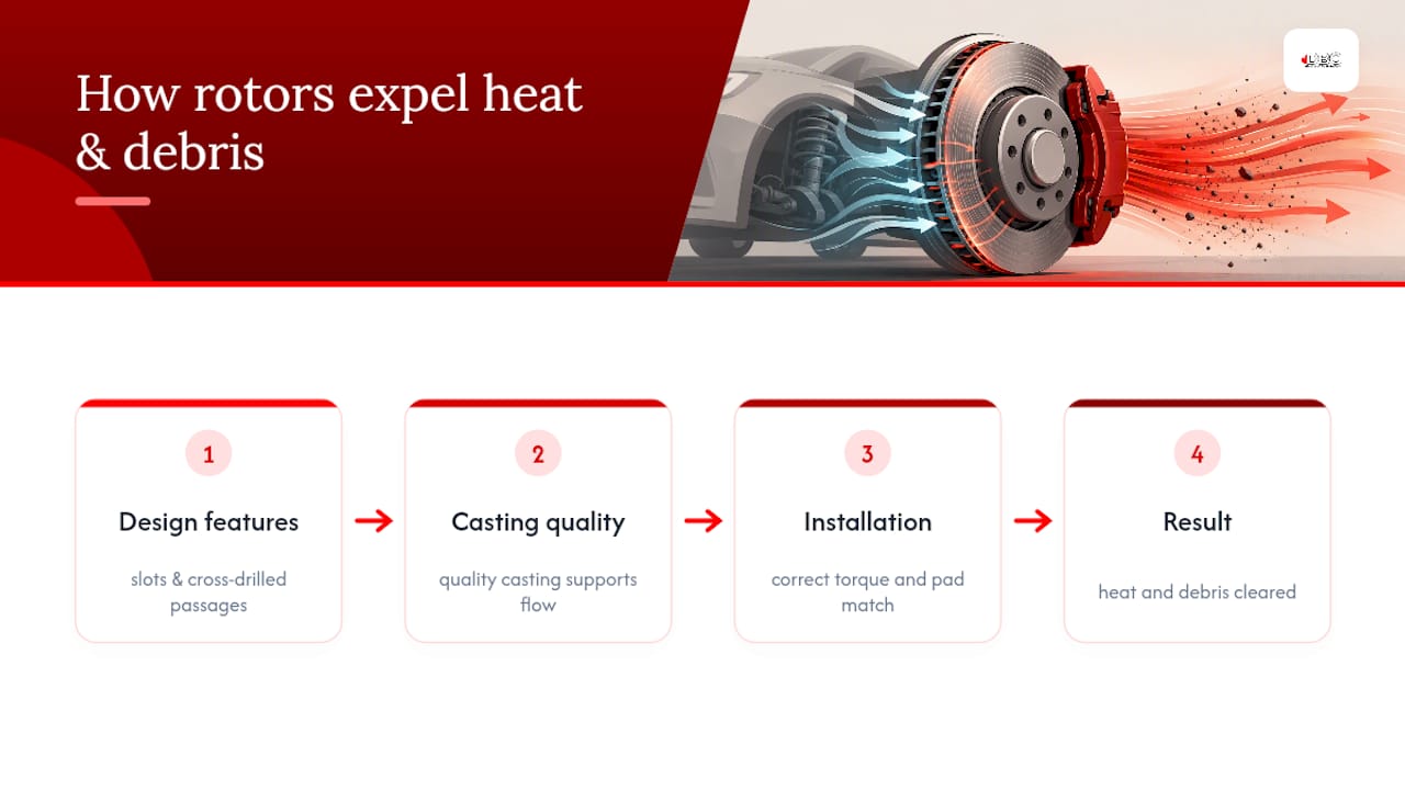 Rotor design and installation factors diagram