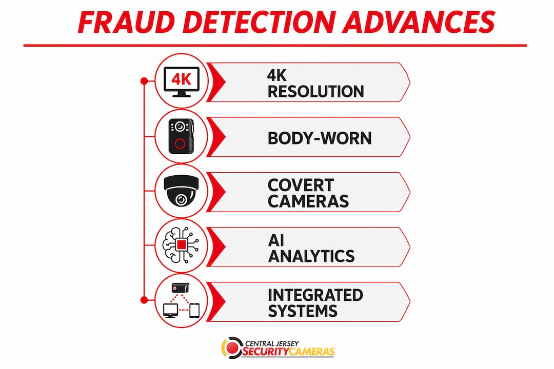 Infographic illustrating key camera technology advances