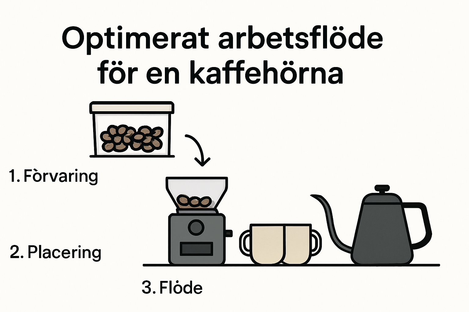 Skapa Personlig Kaffehörna – Din Drömkaffehörna 2025 - Mugglagret.se Steg-För-Steg Arbetsflöde För Organiserad Kaffehörna