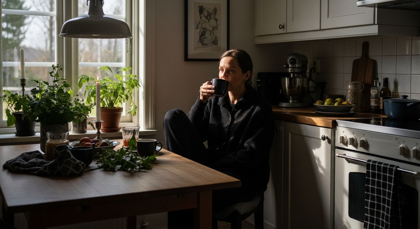 kaffehörna avkoppling hemmet