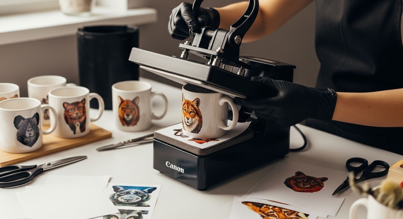 Sublimering Mugg Eget Djurmotiv