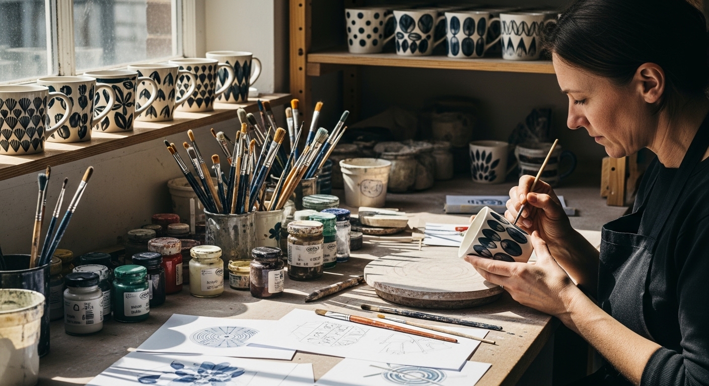 modern muggdesign hantverk