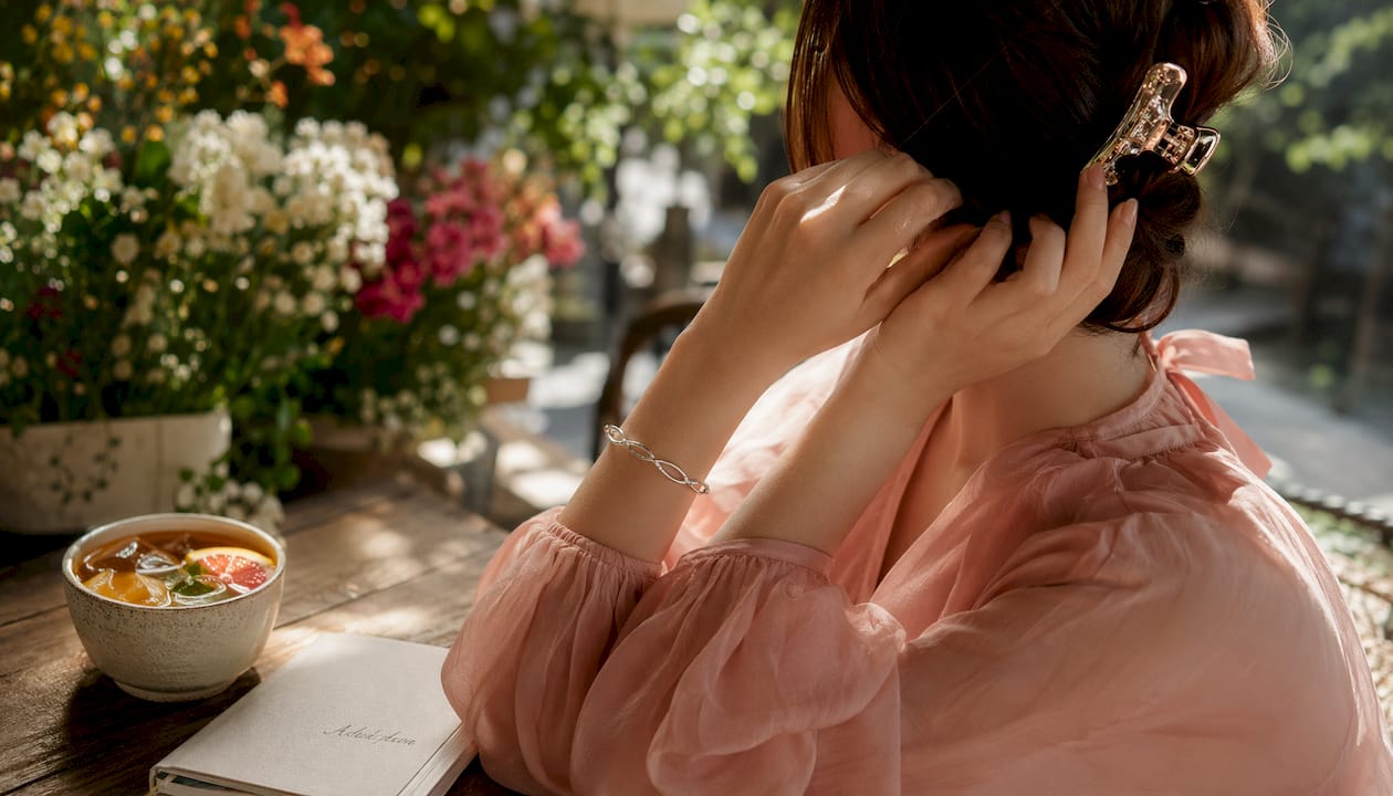 Close-up of summer business casual accessories