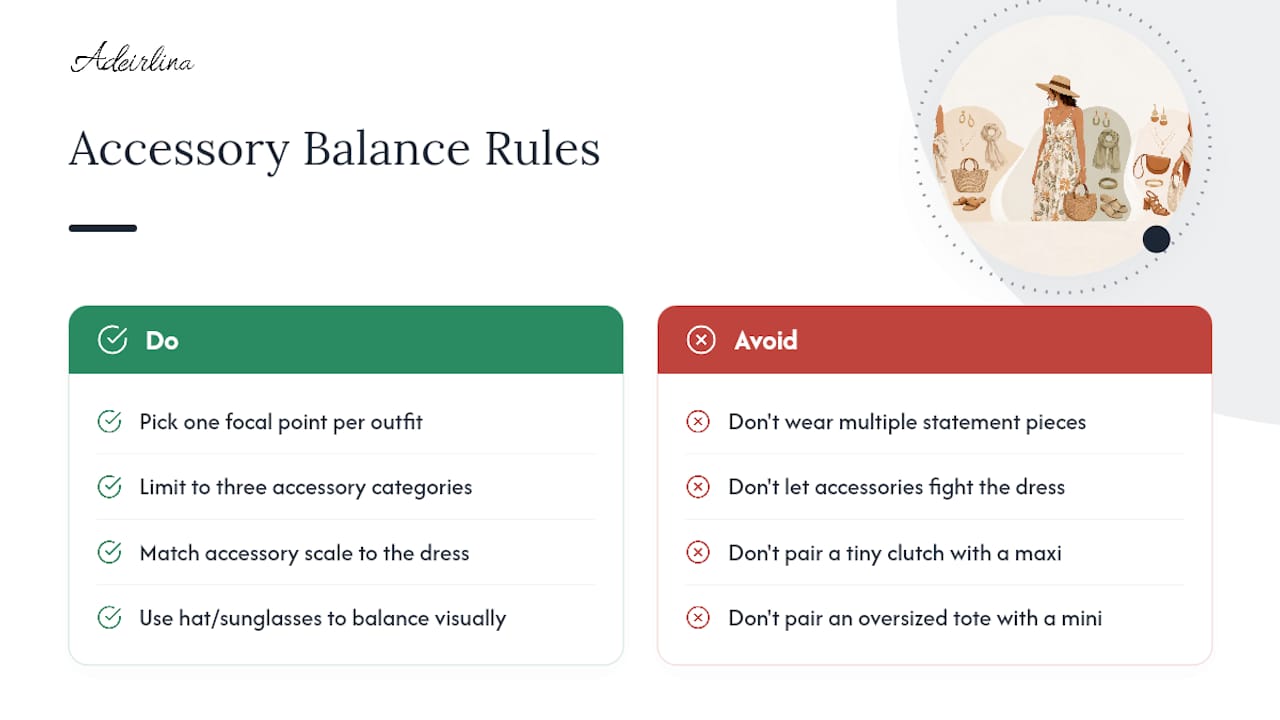 How to Balance Accessories Without Overwhelming the Dress — overview diagram
