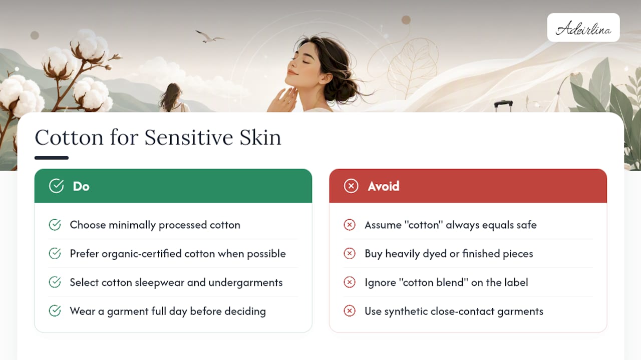 Does Cotton Really Help With Allergies and Sensitive Skin? — overview diagram