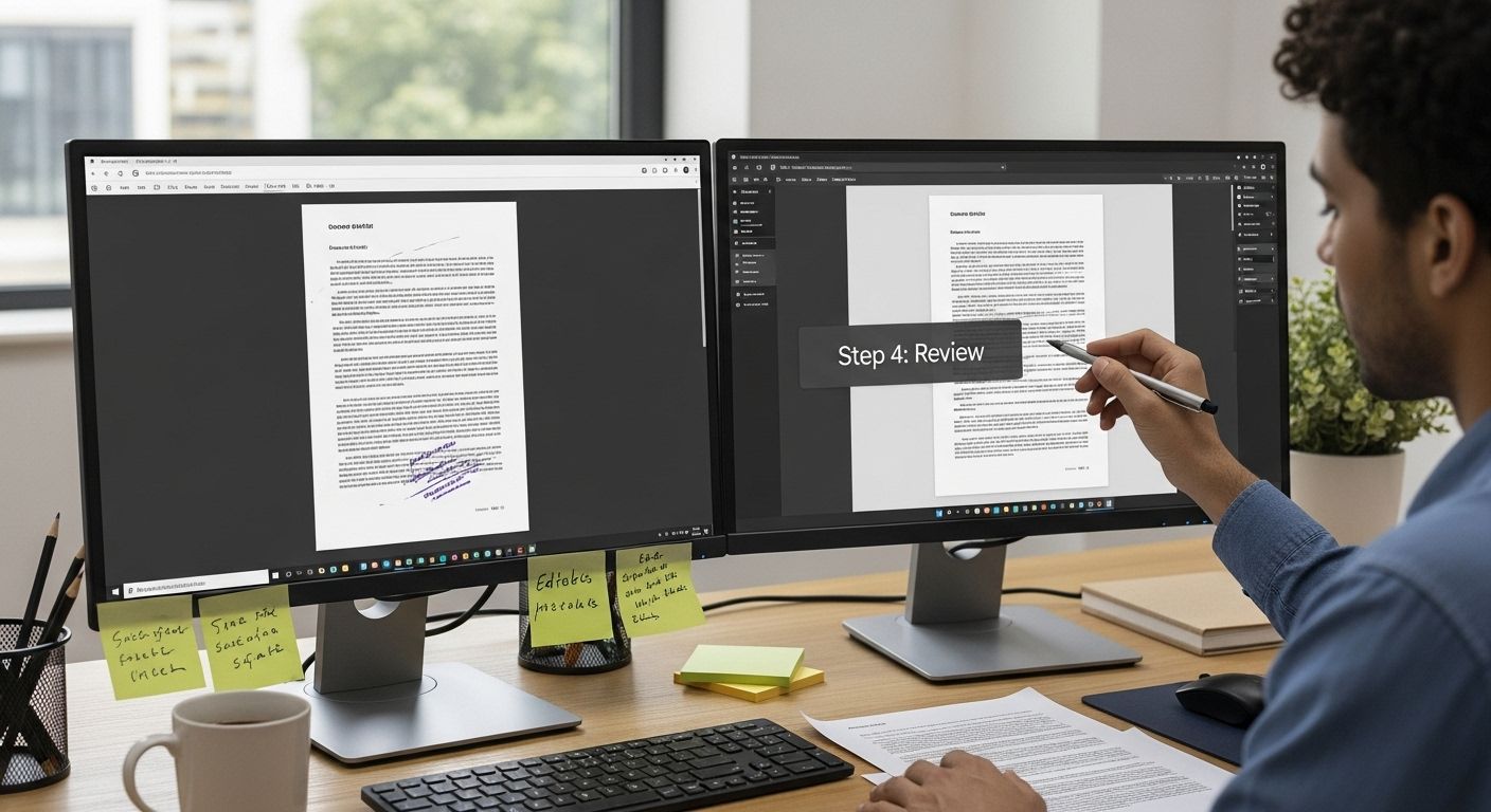 document validation editable comparison