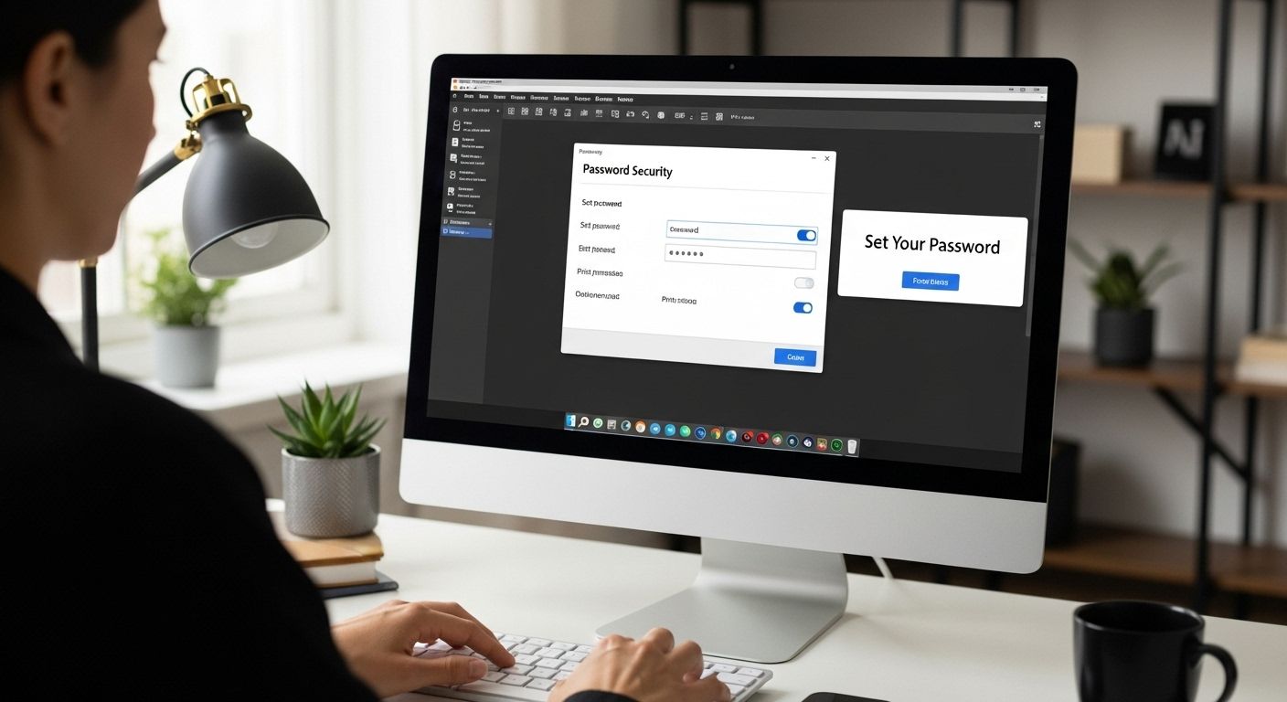 password protection pdf setup