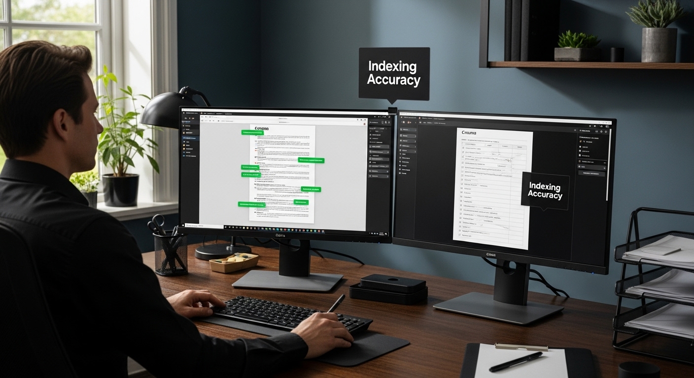 document indexing verification process