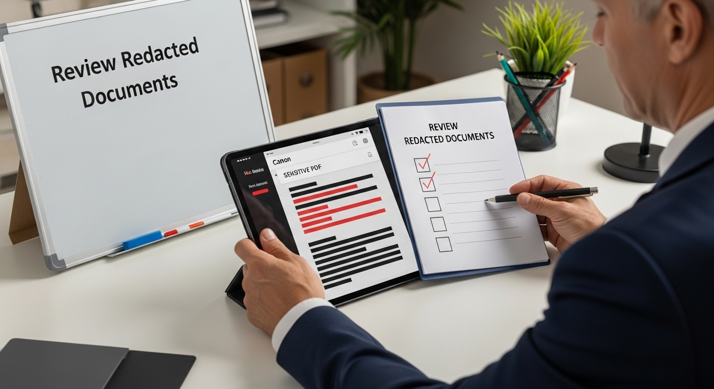 redacted document review
