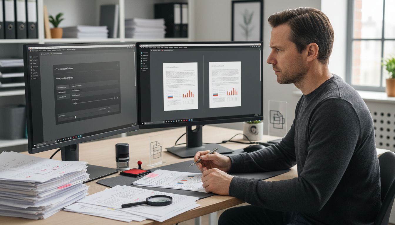 PDF conversion settings