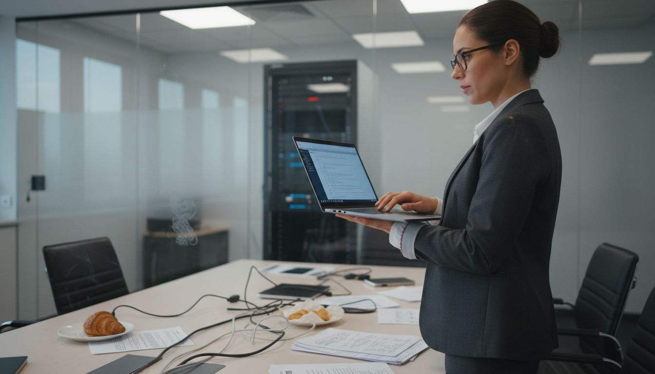 IT specialist manages digital workflow tools