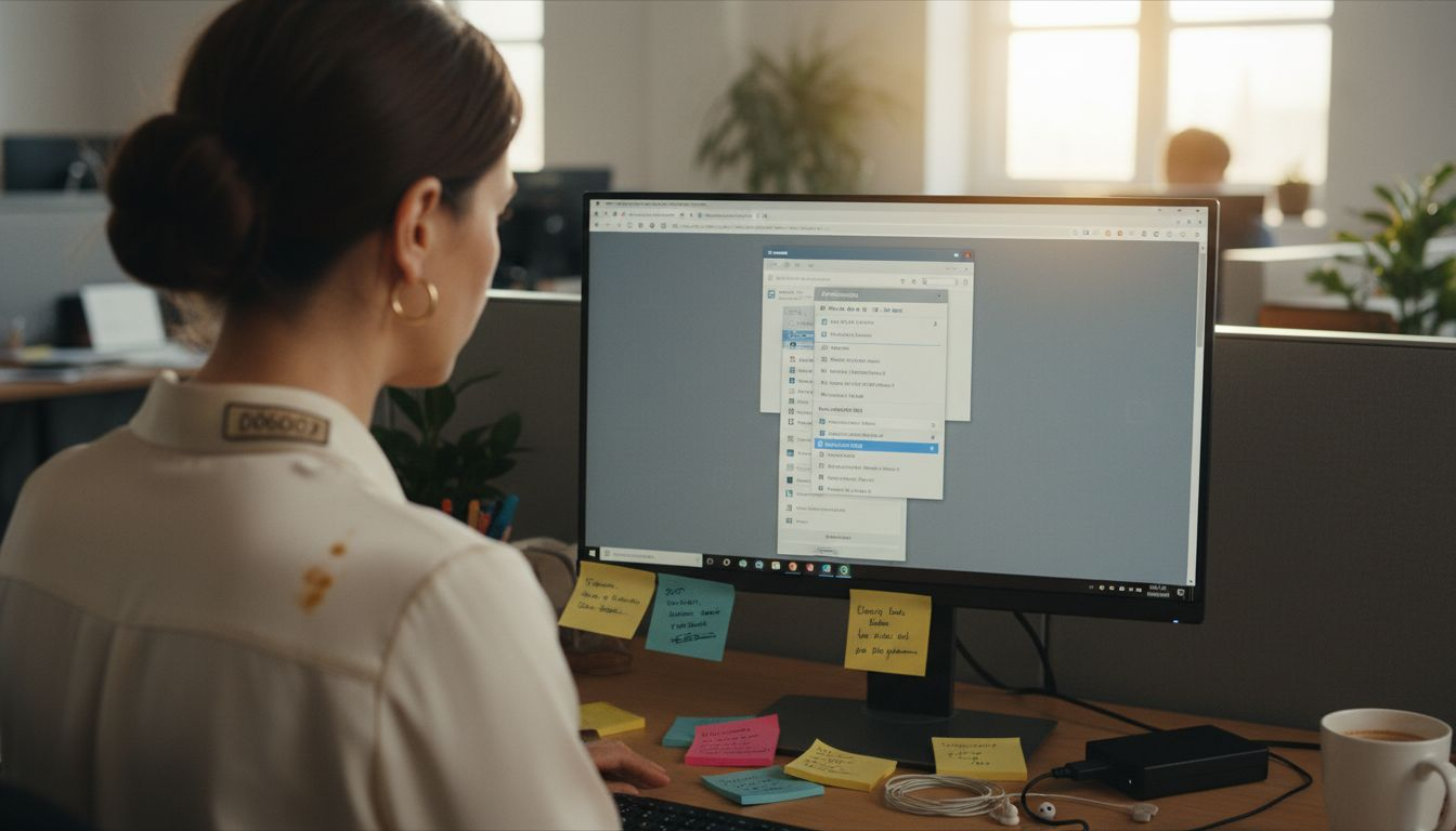 User configuring PDF settings in Acrobat